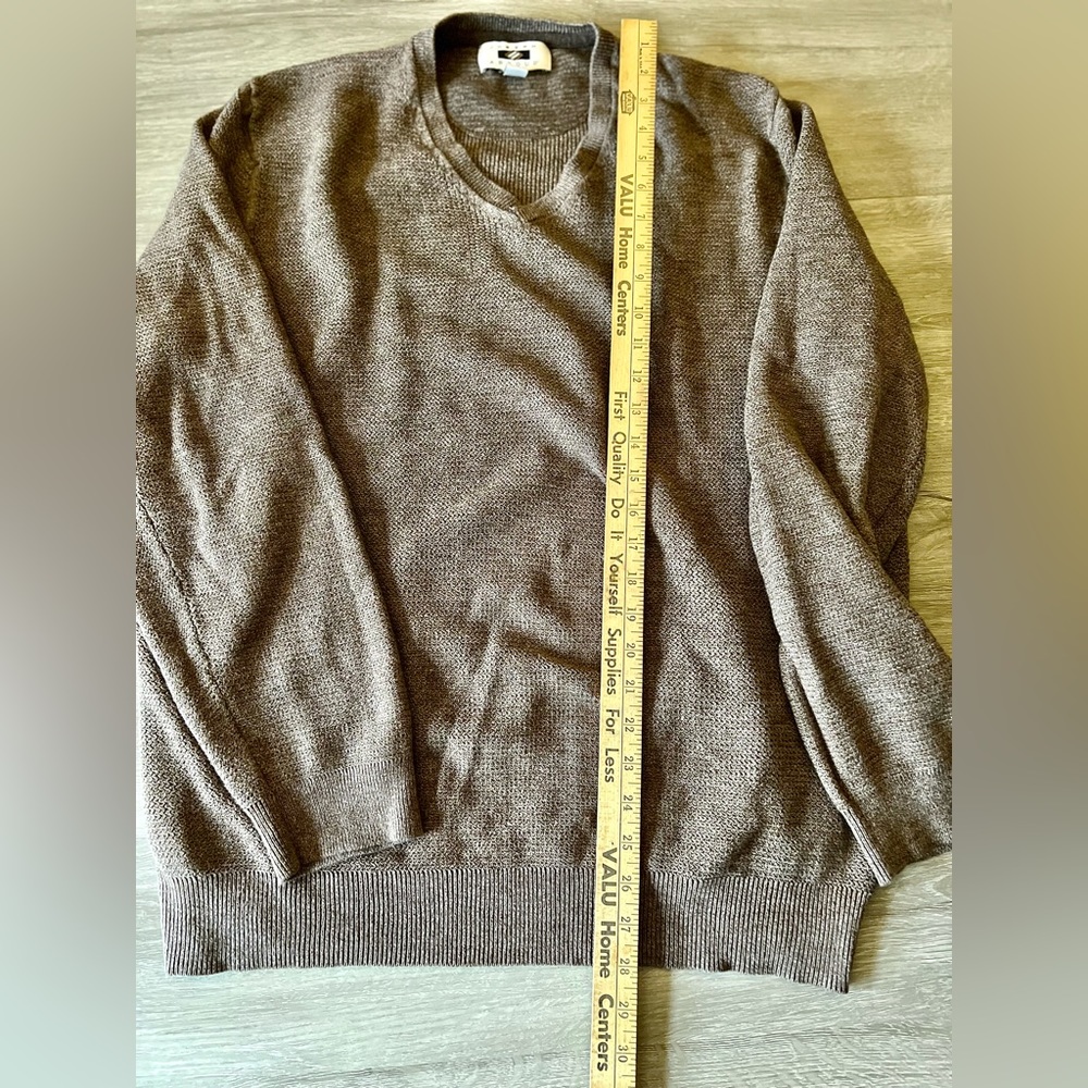Joseph Abboud Brown V Neck Sweater XXL - Picture 5 of 6